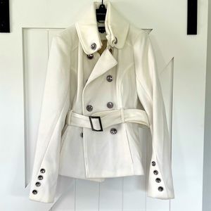 White pea coat